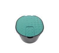 Wacredo Boîte à valve ronde avec couvercle, robinet à boisseau sphérique et raccord de robinet 20 x 22 x 12 cm - Boîte de distribution - Système d'irrigation