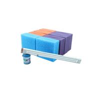 Wacredo Kit d'entretien pour filtre de bassin Oase Biotec Screenmatic² 40 000 - Kit de démarrage de filtre - 1 ampoule de 36 W - Kit complet de traitement de l'eau - Éponge filtrante - Éponges de