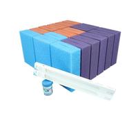 Wacredo Kit d'entretien pour Oase Biotec Screenmatic² 140.000/145.000 - Filtre de bassin - Éponge - Démarreur de filtre - 2 ampoules de 60 W - Kit complet de traitement de l'eau - Éponge filtrante -