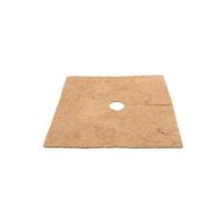 Wacredo Lot de 10 tapis carrés en coco - Protection hivernale et protection contre le gel pour plantes en pot - Protection des plantes en 100 % fibres de coco (25 x 25 cm - 60 x 60 cm) (38 cm x 38 cm)