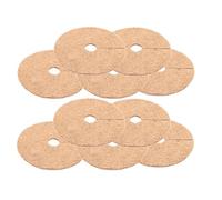 Wacredo Lot de 10 tapis ronds en coco - Protection hivernale et protection contre le gel pour plantes en pot - Protection des plantes en 100 % fibres de coco - Disque de paillage (20 cm - 80 cm de