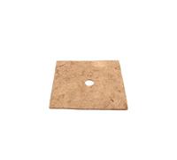 Wacredo Tapis en coco carré, protection hivernale et protection contre le gel pour plantes en pot, protection des plantes en 100 % fibres de coco (25 x 25 cm - 60 x 60 cm) (25 cm x 25 cm, 1 pièce)