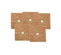 Wacredo Tapis en noix de coco carré | Protection hivernale et contre le gel pour plantes en pot | Protection des plantes en 100% fibres de coco (25x25 cm - 60x60 cm) (38 cm x 38 cm, 5 pièces)