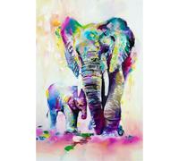 WACYDSD Puzzle 1000 Pièces Éléphant Multicolore