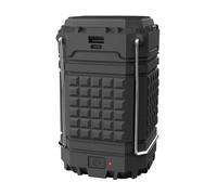 Wadakada 1 Lanterne de Camping Rechargeable, Lanterne Solaire Noire en ABS, Alimentée par Batterie LED pour Les Pannes de Courant