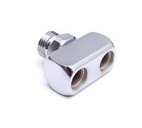 Wadakada 1 Régulateur de Plongée Connecté au Connecteur en T Bcd3 Voies 1X9/16-18 2A UNF à 2X3/8-24 UNF Tuyau de Plongée LP en Cuivre Chromé