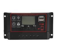 Wadakada 100A ContrôLeur de Charge Solaire ContrôLeur de Panneau Solaire 12V 24V Affichage LCD RéGulateur de Batterie de Panneau Solaire avec Port USB