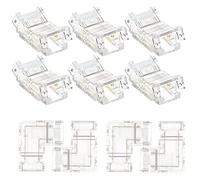 Wadakada 10PCS 2 Pin 8Mm Cob LED Connector Kit Pièces de Rechange pour 8Mm Cob LED Strip Lights