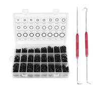 Wadakada 1200 PIÈCES SéRies Ensemble de Joints Toriques en Caoutchouc Nitrile avec Outils à Crochet NBR Joints Toriques Joint D'éTanchéIté RéSistant à L' Kit de Joints Toriques