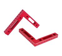 Wadakada 2 PièCes en Alliage D'Aluminium à 90 DegréS CarréS de Positionnement Pinces à Angle Droit Travail Du Bois Outil de Menuisier Coin de Serrage Carré