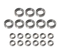 Wadakada 20 PièCes SéRies de Roulements à Billes pour 144001 144002 124016 124017 124018 124019 TéLéCommandéE Voiture PièCes de Rechange Accessoires de Mise à Niveau