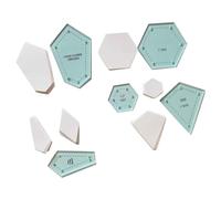 Wadakada 300 Pièces Formes de Patchwork en Papier Kit de Quilting Acrylique Modèle de Courtepointe Kit de Couture Patchwork Craft