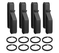 Wadakada 4 Pièces en Acier Inoxydable Crochet de Ceinture Mousqueton Ensemble Kit Voiture Porte-Clés Ceinture Cintre Bouteille Crochet Crochet Camp Porte-Eau Extérieur Trousse à Outils