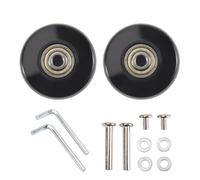 Wadakada 50 X 24 mm Lot de 2 Pièces de Rechange pour Valise à Bagages, Roues Pivotantes en PU, Roulements en Acier au, Kits de Réparation