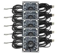 Wadakada 5PCS Module de Caméra 100 Degrés 1MP OV9732 1280X720 USB Pilote Gratuit Mise au Point Manuelle, avec Câble de 2 Mètres pour Winxp/7/8/10
