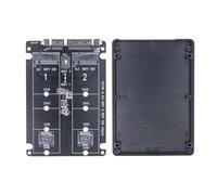 Wadakada Adaptateur .2 vers SATA3.0 Adaptateur SSD Protocole M.2 2 Ports NGFF M.2 B Key vers 3.0 6 Gbit/S Convertisseur M2 vers