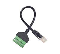 Wadakada Adaptateur Convertisseur RJ45 Ethernet Mâle vers 8 Pin AV à Vis Terminal Adaptateur Connecteur Mâle RJ45 à Vis Terminal 8 Pin Câble Schroef