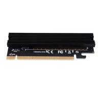 Wadakada Adaptateur M.2 Nvme Ssd Carte Contrôleur M2 À Pcie 3.0 X16 Interface Clé M Soutien Pci Express 3.0 X4 2230-2280 Taille