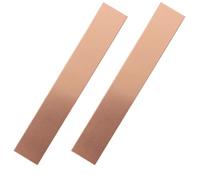 Wadakada Anode en Cuivre Pur 2 Pièces, 6 X 1 X 0,04 Pouce (19 GA) 99,95% de Bandes D'Électrodes en Cuivre de Haute Pureté, Feuille de Cuivre Pur
