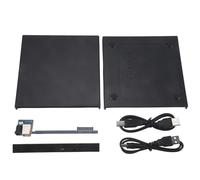 Wadakada BoîTier DVD Externe 12.7Mm USB 2.0 BoîTier DVD/CD-ROM Externe pour Ordinateur Portable Ordinateur de Bureau Lecteur de Disque Optique vers