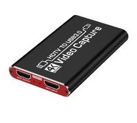 Wadakada Carte de Capture Vidéo HD 4K 1080p Boîtier D'Enregistrement de Caméra HDTV Compatible avec USB 3.0 PC Enregistreur de Diffusion en Direct Grabber