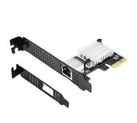 Wadakada Carte Réseau 10G RTL8127 PCIe 4.0 X1, Carte Réseau 10GbE à 1 Port PCIe 4.0 X1 10G RJ45 pour Realtek8127 (PXE), Vitesses Réseau Multi-Gigabits