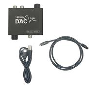 Wadakada Convertisseur 192KHz Coaxial Optique Numérique Toslink vers Analogique L/R 3.5mm Kit D'Accessoires Adaptateur Convertisseur Audio avec Contrôle du Volume