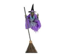 Wadakada Décoration de Sorcière à d'halloween Décoration de Sorcière Volante de 6 Pieds de Haut Décoration d'halloween