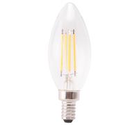 Wadakada Dimmable E12 4W COB Bougie Flamme Filament LED Ampoule Lampe 10X3.5Cm