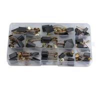 Wadakada Ensemble de Balais de Charbon pour Moteur Électrique - Kit de Réparation de Remplacement de 40 Pièces avec 10 Tailles, Adapté à la Réparation de Pièces D'Outils Électriques