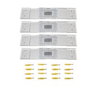 Wadakada Jauge D'Épaisseur 4 Pièces Enregistrement de Surveillance des Fissures, Moniteur de Fissures Standard pour le Témoin Standard et D'Angle