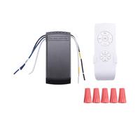 Wadakada Kit de TéLéCommande de Lampe de Ventilateur de Plafond Universel AC 220V Commutateur de RéGlage de Synchronisation Ajuste le RéCepteur D'éMetteur de Vitesse Du Vent