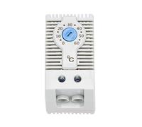 Wadakada KTS011 Pas de Rail Din de Thermostat D'Armoire de ContrôLeur de TempéRature MéCanique RéGlable Normalement Ouvert, Utilisé pour le Refroidissement