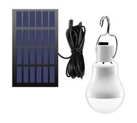 Wadakada Lampe D'Ampoule LED Alimenté par Panneau Solaire Lampe D'Énergie pour de Camping Extérieure Portative 15W