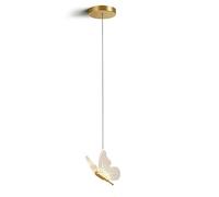 Wadakada Lampes Suspendues Butterfly LED, Design Nordique, en Or, Éclairage de Lustre de Chevet, Lumières Papillon pour Salon Chambre à Coucher Lampe de Chevet à Tête