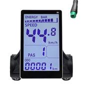 Wadakada M5 Electric Bike LCD Display Meter 24V 36V 48V 60V E Scooter LCD Panel Screen Pièces de Rechange pour Vélo Électrique de Montagne (5PIN)