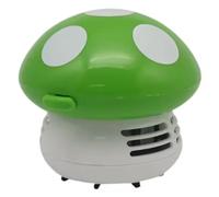 Wadakada Mini Aspirateur de Bureau à Main en Forme de Champignon, Nettoyeur de Bureau, Effaceur de Poussière, Papier, Balayeuse à Poussière, Vert