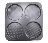 Wadakada Moule à Pain à Hamburger, Moule à Hamburger Antiadhésif en Acier au de 5 Pouces, Grand Plat de Cuisson de 4 Tasses pour Petits Pains à Hamburger Faits Maison