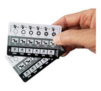 Wadakada pour Photographes Mode Manuel Photographie DSLR Viseur Vitesse D'Obturation Triangle D'Exposition 2 Pcs Composition