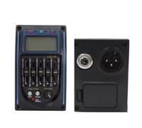 Wadakada Préampli Micro 5 Bandes LC5 pour Guitare Acoustique avec Égaliseur, Préampli et Accordeur LCD