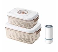 Wadakada Scelleuse sous Vide Automatique Intelligente avec Ensemble de Récipients de Stockage des Aliments sous Vide 1,2 L/2,1 L Boîte de Conservation sous Vide Pot Scellé