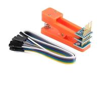 Wadakada Support D'Essai de Sonde de Fixture de Brûlage Clip PCB 2,54 mm Espace Pince Pogo Pin Télécharger Programme Brûler 4P 5P 6P Câble 6P