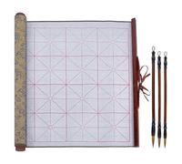 Wadakada Tissu Magique D'Écriture à L'Eau Réutilisable Ensemble de Calligraphie Chinoise Sans Encre de 3 Stylos Pinceaux D'Écriture de Calligraphie Traditionnelle Ensemble 2