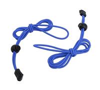 Wadakada Une paire de lacets elastiques et lacet en plastique 120 cm - bleu fonce + noir