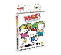 Waddingtons Hello Kitty WHOT! À tour de rôle, formes assorties, jeu familial classique, jeu de voyage, excellent cadeau pour les enfants de 5 ans et plus