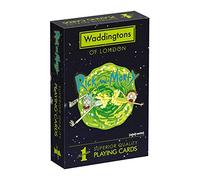 Waddingtons Jeu de Cartes à Jouer numéro 1 Rick and Morty, Wubba Lubba Dub-Dub, Jouer avec Rick, Morty, Mr Meeseeks et Birdperson, Excellent Cadeau et Jouet pour Les Fans de Natation Adulte, pour Les