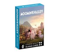 Waddingtons Number 1 Jeu de cartes à jouer Moomins, entrez dans Moominvalley et jouez avec Little My, Snorkmaiden, Moominmamma et Moominpappa, cadeaux et jouets pour garçons et filles âgés de 6 ans et
