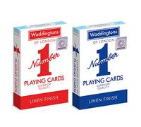 Waddingtons Number 1 Jeu de Cartes, jouez au Poisson, Clap Jack, Fou et rami, Excellent Compagnon de Voyage, Cadeaux et Jouets pour garçons, Filles et Adultes - La Couleur Peut Varier, unité Unique