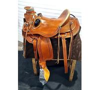 Wade Tree ME-WLS-276 Ensemble de sellerie de cheval, en cuir de qualité supérieure, 25,4 cm à 45,7 cm