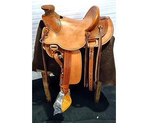 Wade Tree ME-WLS-277 Ensemble de sellerie de cheval, en cuir de qualité supérieure, 25,4 cm à 45,7 cm